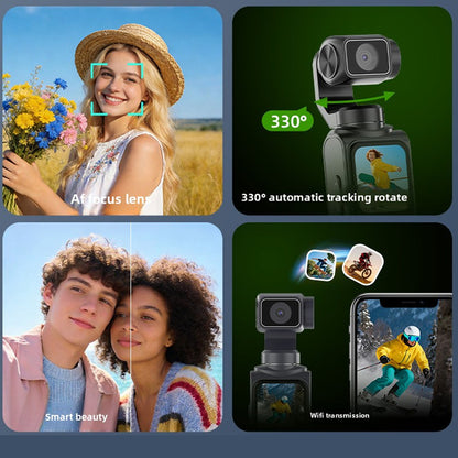 New 4K HD handheld action camera,outdoor pocket gimbal camera, travelhandheld vlog camera