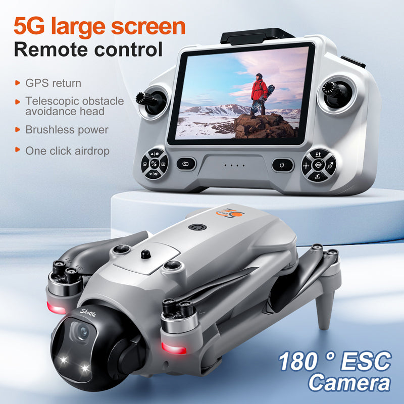 Drone YL059 GPS Remote Control Brushless Aircraft with Drop Function Obstacle Avoidance, and 5G Screen Control Quadrcopter
