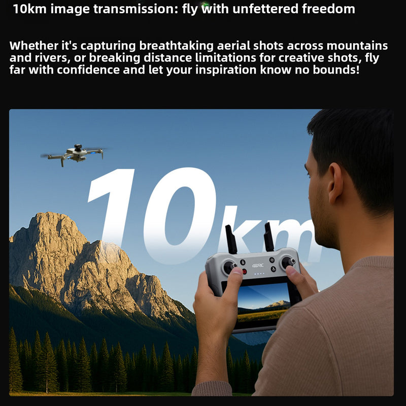 8K dual-camera F8 obstacle-avoiding mini drone with LCD screen remote control, GPS positioning, brushless high-definition aerial photography aircraft, 10 0m image transmission, 360-degree omnidirectional obstacle avoidance, 35-minute flight time