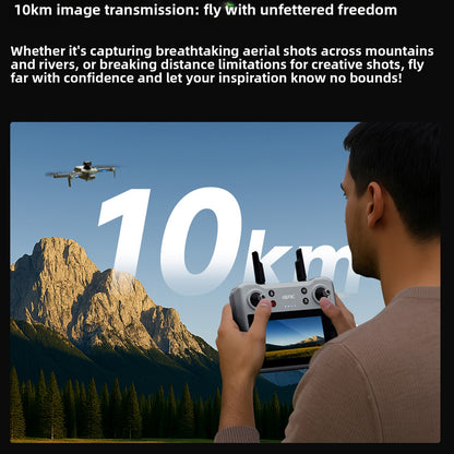 8K dual-camera F8 obstacle-avoiding mini drone with LCD screen remote control, GPS positioning, brushless high-definition aerial photography aircraft, 10 0m image transmission, 360-degree omnidirectional obstacle avoidance, 35-minute flight time