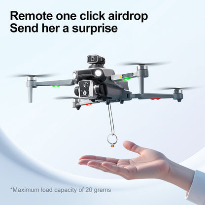 K19 Remote Control GPS Drone Quadcopter with HD Screen Display, Autonomous Return and Obstacle Avoidance