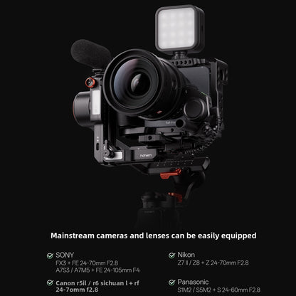 2026 New MT3 Pro Kit Professional AI Camera Stabilizer Handheld Three-Axis Anti-Shake Balancer for Sony and Canon Cameras with Remote Image Transmission and Detachable Remote Control