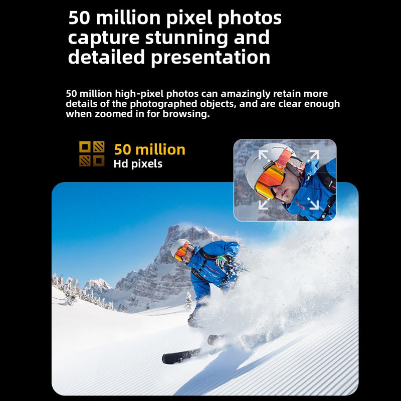 New anti-shake 8K action camera,anti-shake high-definition outdoorwireless shooting, diving helmetcamera, cycling ultra-wide-anglemulti-function camera