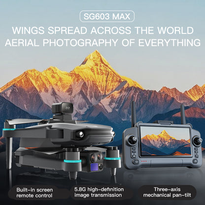 New SG603pro Aerial Drone GPS Intelligent Follow Back Long Endurance Anti Fall Remote Control Dual Camera Three Axis gimbal Aircraft