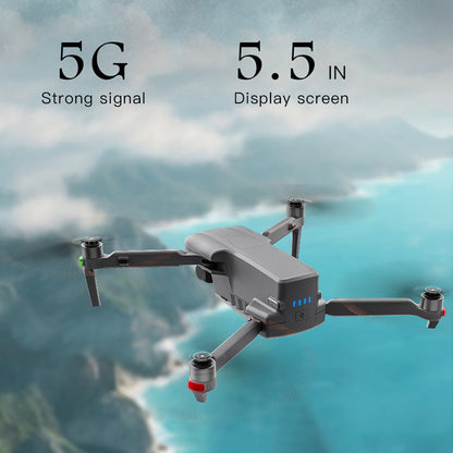3-axis Gimbal Professional Drone GPS Smart Positioning 55 Inch Touch Screen Remote Control 5000mAh Large Battery 10km Flight Distance Multi-functional Quadcopte