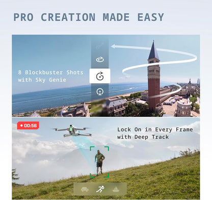 New Antigravity A1-360 8K Drone, Immersive Glasses, Gesture Control (Suitable for Adult Beginners), Intelligent ObstacleAvoidance, 249g Foldable Design, Depth Tracking, Auto Return to Home, Automatic Professional HD Video Editing
