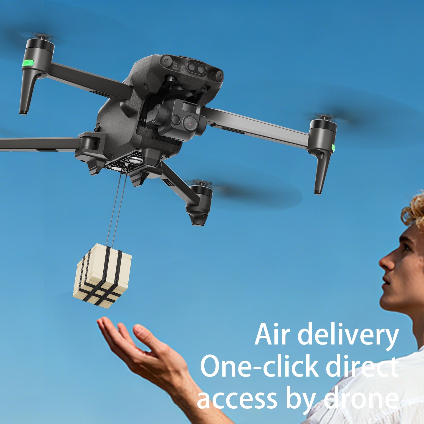 New S800 three-axis gimbal anti shake aerial drone GPS tracking touch screen remote control long endurance high-definition dual cameras outdoor professional shooting video 10 kilometers image transmission 5500mAh large capacity battery aircraft