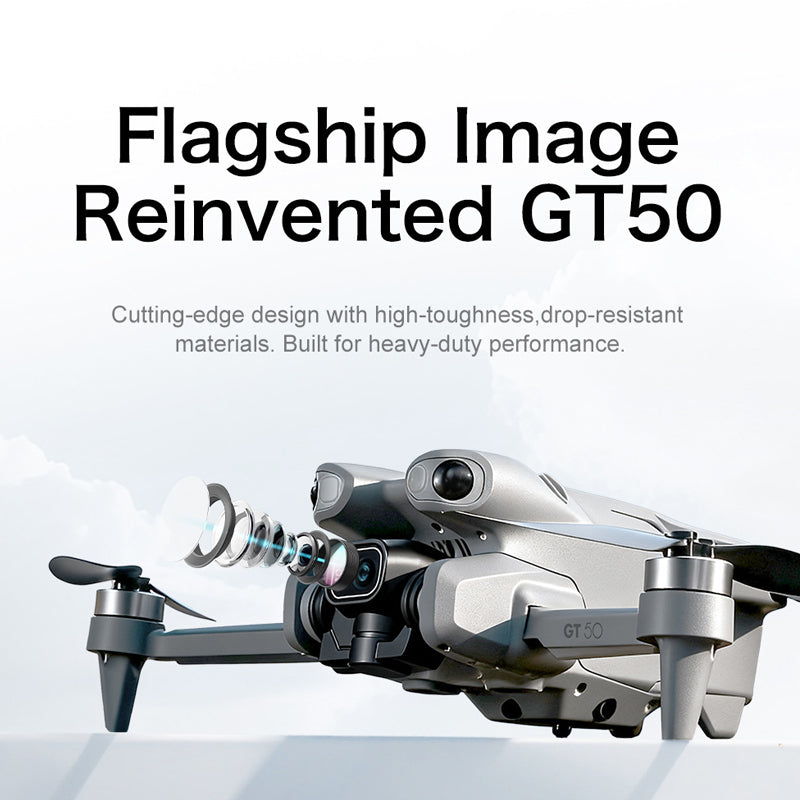 2026 New 4.3-inch Large Screen GT50 Aerial Drone Brushless Motor Four Axis Mini Aircraft Fixed Altitude Aircraft
