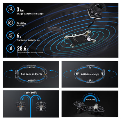 PV drone setup professional digital high-definition camera 10m/s speed 3km remote transmitter 840mAh battery safe long-term flight multifunctional quadcopter, suitable for beginners and professionals