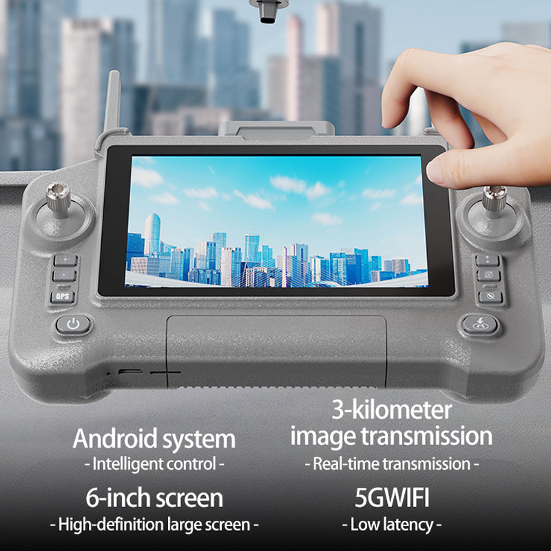B10 Intelligent Touch Screen Controlled High-Definition Aerial Photography Drone Intelligent Obstacle Avoidance Brushless Foldable Gps Quadcopter