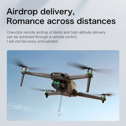 ZH8 drone remote control with screen aerial photography, brushless obstacle avoidance, airdrop quadcopter with long-lasting endurance, intelligent obstacle avoidance, high air pressure, counterclockwise rotation, gesture photography