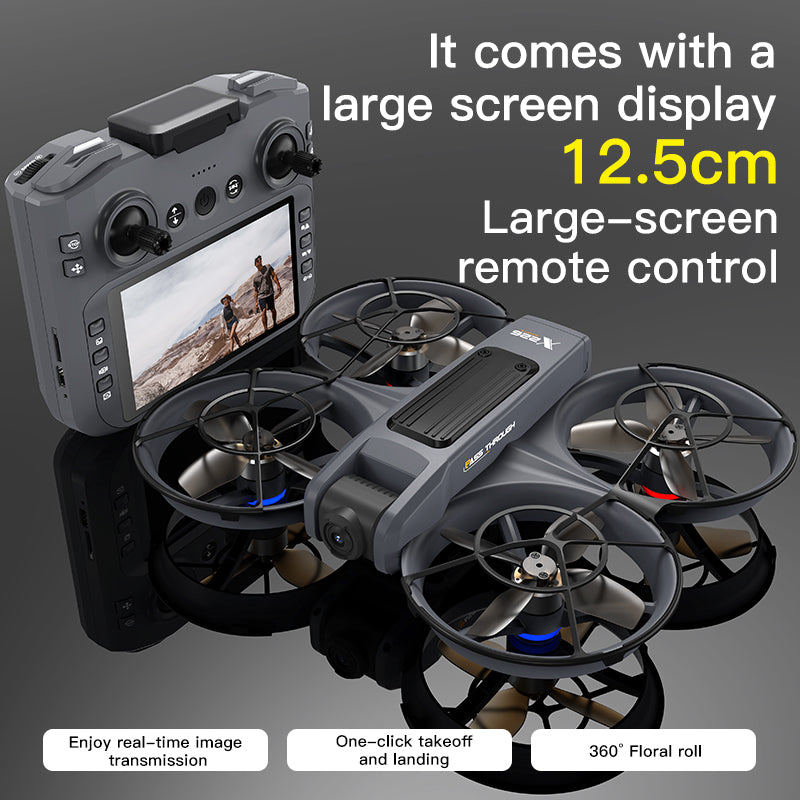 New X226 drone crossing with screen, no need for mobile phone, aerial photography, high-definition professional camera, optical flow, brushless multifunction