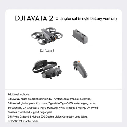 Avata 2 First Perspective Aerial Photography Drone Flight Glasses Sensory Control Immersive Flight