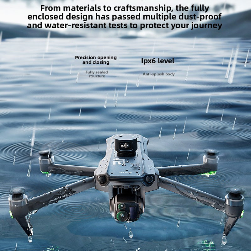 New product Wing 6 with GPS, large screen remote control drone, digital image transmission, three-axis ultra-clear 4K aerial photography, dual cameras, 40-minute ultra-long flight time, flight height, 800.45m mAh large battery, 8K image quality drone
