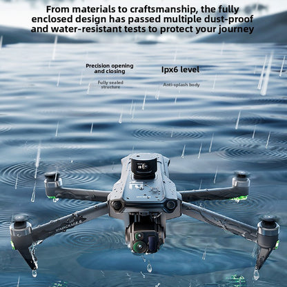 New product Wing 6 with GPS, large screen remote control drone, digital image transmission, three-axis ultra-clear 4K aerial photography, dual cameras, 40-minute ultra-long flight time, flight height, 800.45m mAh large battery, 8K image quality drone