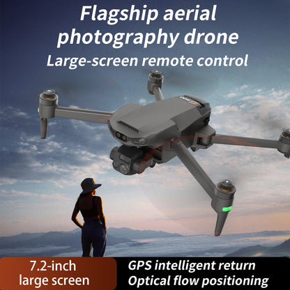 New S800 three-axis gimbal anti shake aerial drone GPS tracking touch screen remote control long endurance high-definition dual cameras outdoor professional shooting video 10 kilometers image transmission 5500mAh large capacity battery aircraft