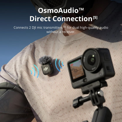 Osmo Action 6 Essential Combo, Action Camera with 1/1.1″ Square Sensor, Variable Aperture of f/2.0–f/4.0, Cold-Resistant, 4hrs Battery, Action Camera 8K Ideal for Daily Use