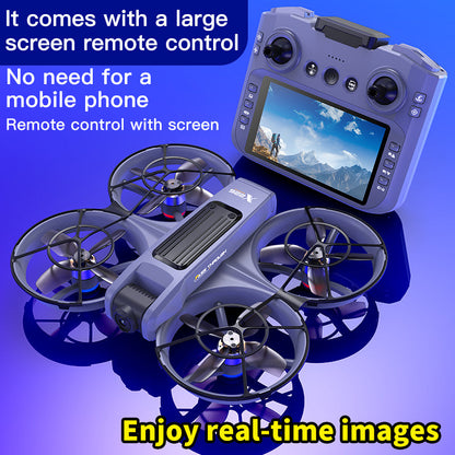 New X226 drone crossing with screen, no need for mobile phone, aerial photography, high-definition professional camera, optical flow, brushless multifunction
