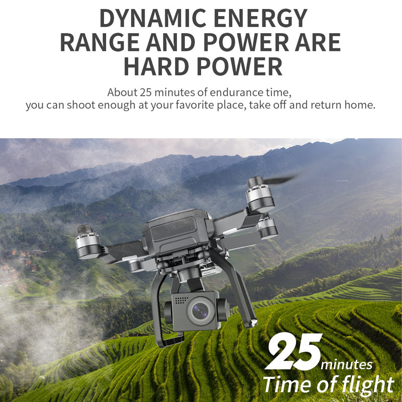 F7S 4K PROProfessional AerialDrone High DefinitionAircraft Three Axis AntiShake gimbal BrushlessAerial Camera