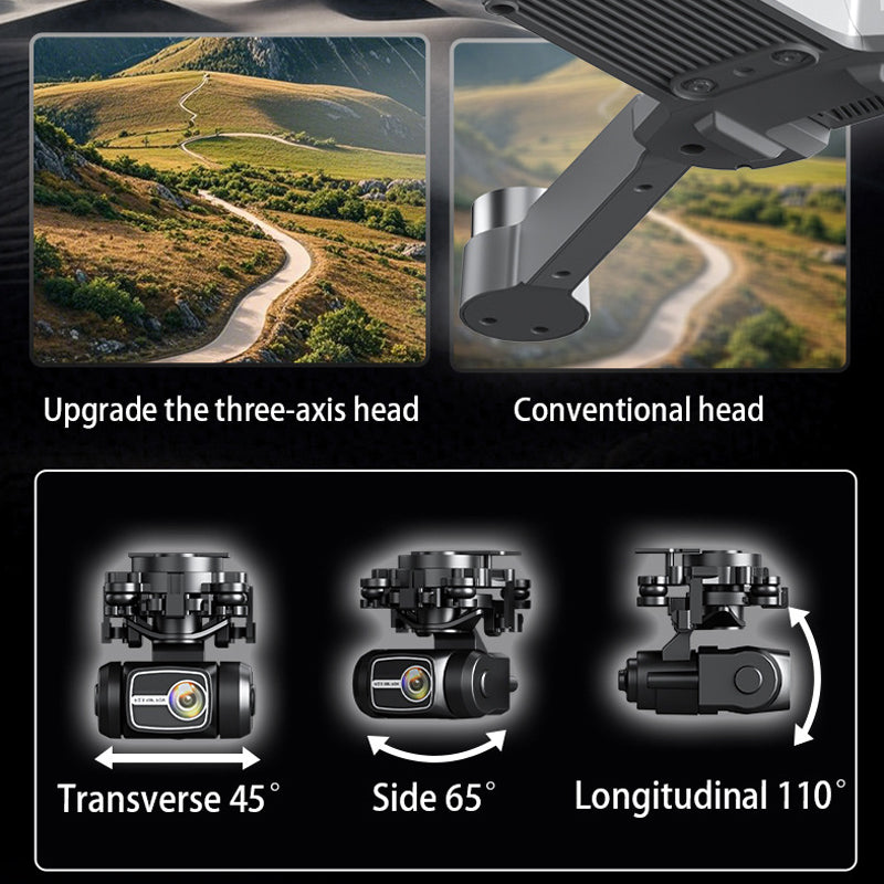 New AE3 professional aerial drone three-axis gimbal high-definition lens remote control aircraft screen display GPS endurance intelligent obstacle avoidance