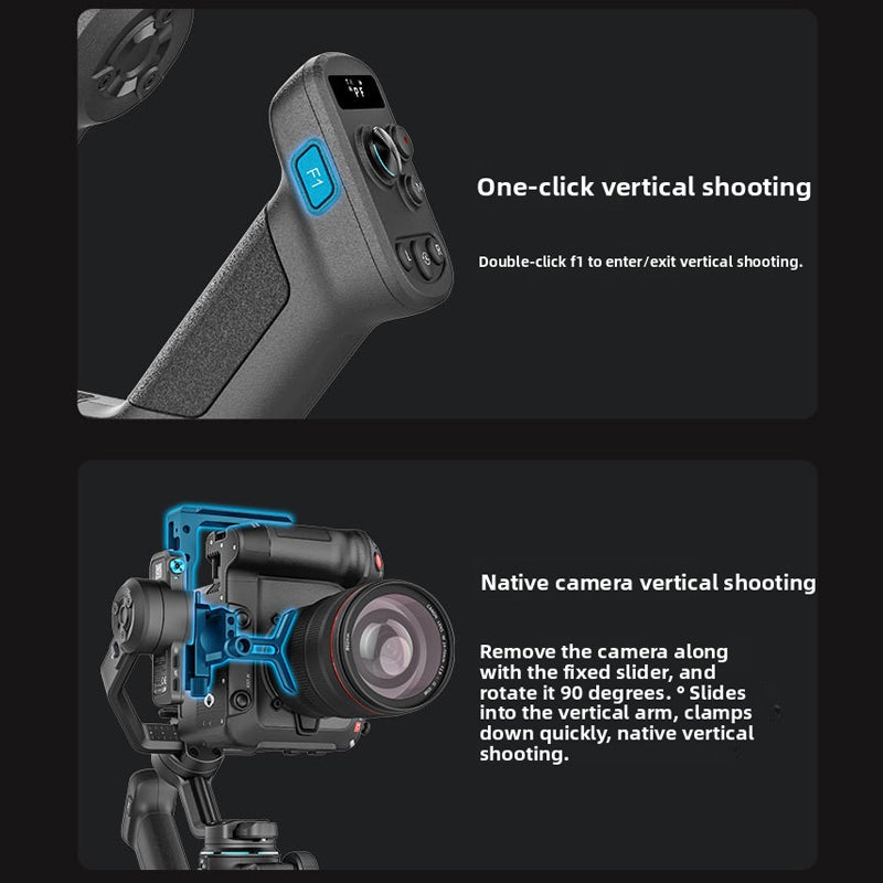 Professional Gimbal Stabilizer High Payload Handheld Camera Stabilizer for Filmmaking Vloggers