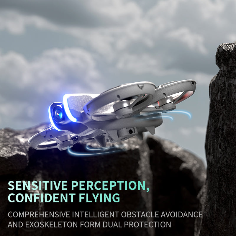 The P2S brushless aerial photography mini drone is equipped with a large screen, remote control, obstacle avoidance, all-inclusive, shock-resistant, electrically adjustable, long-lasting, and high-definition camera aircraft