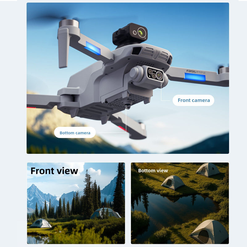 8K dual-camera F8 obstacle-avoiding mini drone with LCD screen remote control, GPS positioning, brushless high-definition aerial photography aircraft, 10 0m image transmission, 360-degree omnidirectional obstacle avoidance, 35-minute flight time