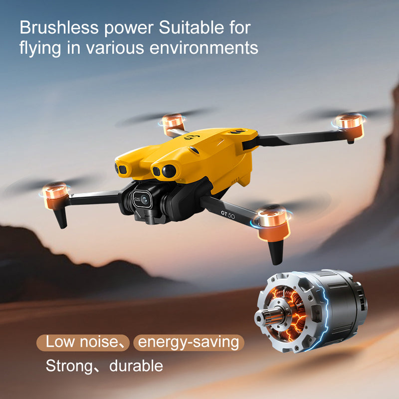 GT50 Black Hornet Version HD Professional Aerial Photography Mini Drone Large Screen Remote Controller Obstacle Avoidance Brushless Four Axis Multifunctional Aircraft