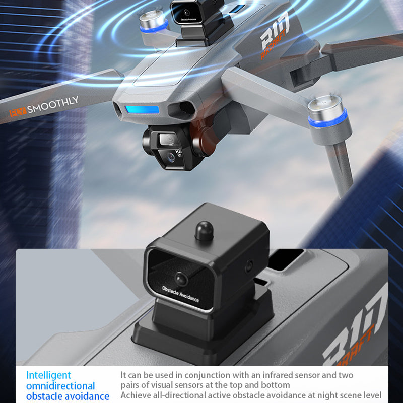 B10 Intelligent Touch Screen Controlled High-Definition Aerial Photography Drone Intelligent Obstacle Avoidance Brushless Foldable Gps Quadcopter