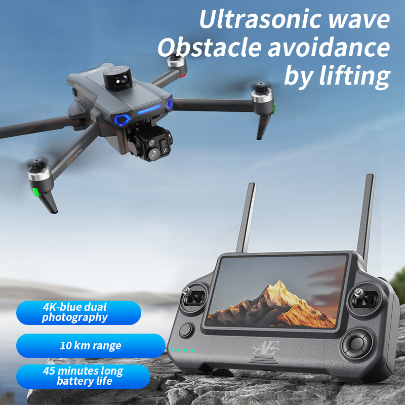 The professional-grade aerial photography drone AE30 features a high-definition camera with 8K long endurance, intelligent obstacle avoidance, and GPS automatic return