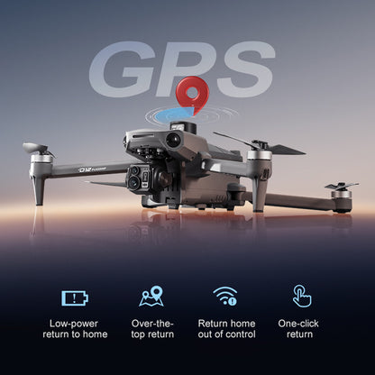 New D12 three-axis gimbal drone, equipped with high-definition professional dual camera aerial photography, GPS positioning, 360 ° telescopic obstacle avoidance, 45 minute endurance, 4500mAh large battery, flying 10 kilometers