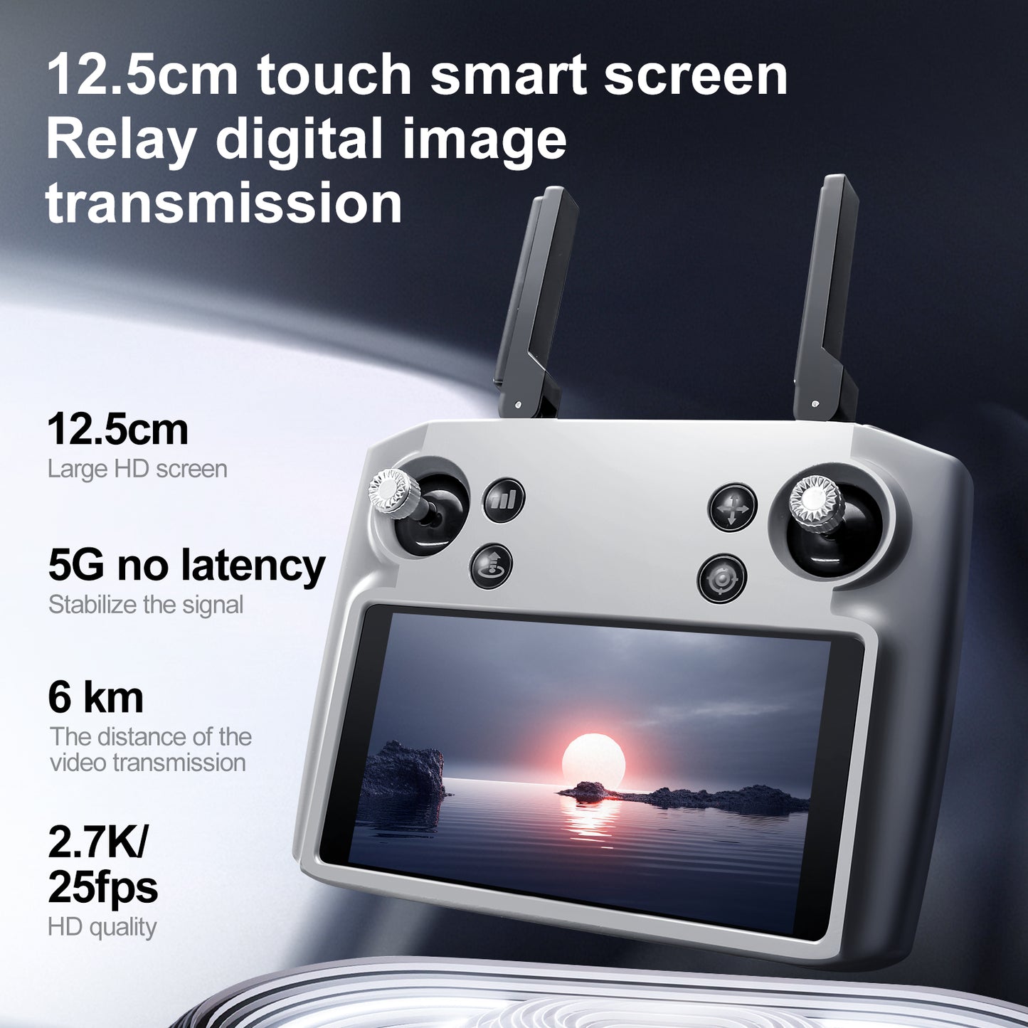 S819 drone with screen remote control drone airdrop brushless motor quadcopter GPS intelligent 360 ° obstacle avoidance three-axis gimbal 6-kilometer flight