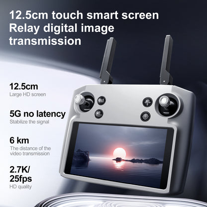 S819 drone with screen remote control drone airdrop brushless motor quadcopter GPS intelligent 360 ° obstacle avoidance three-axis gimbal 6-kilometer flight