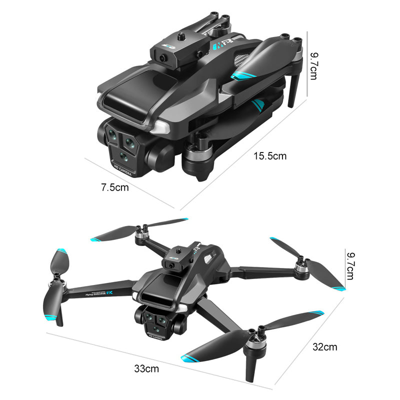 M22max Drone with Obstacle Avoidance 4.5 Inch Screen HD Camera Quadcopter RC Aircraft for Aerial Photography