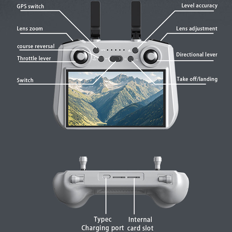 New AE3 professional aerial drone three-axis gimbal high-definition lens remote control aircraft screen display GPS endurance intelligent obstacle avoidance