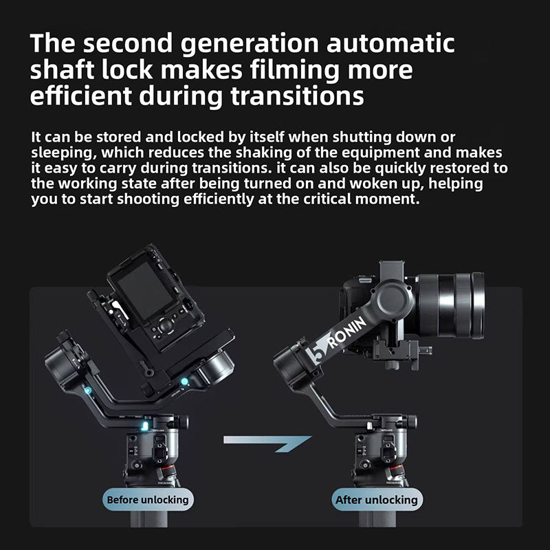 2026 new RS5 handheld gimbal stabilizer with three-axis anti shake and lightweight commercial camera stabilizer