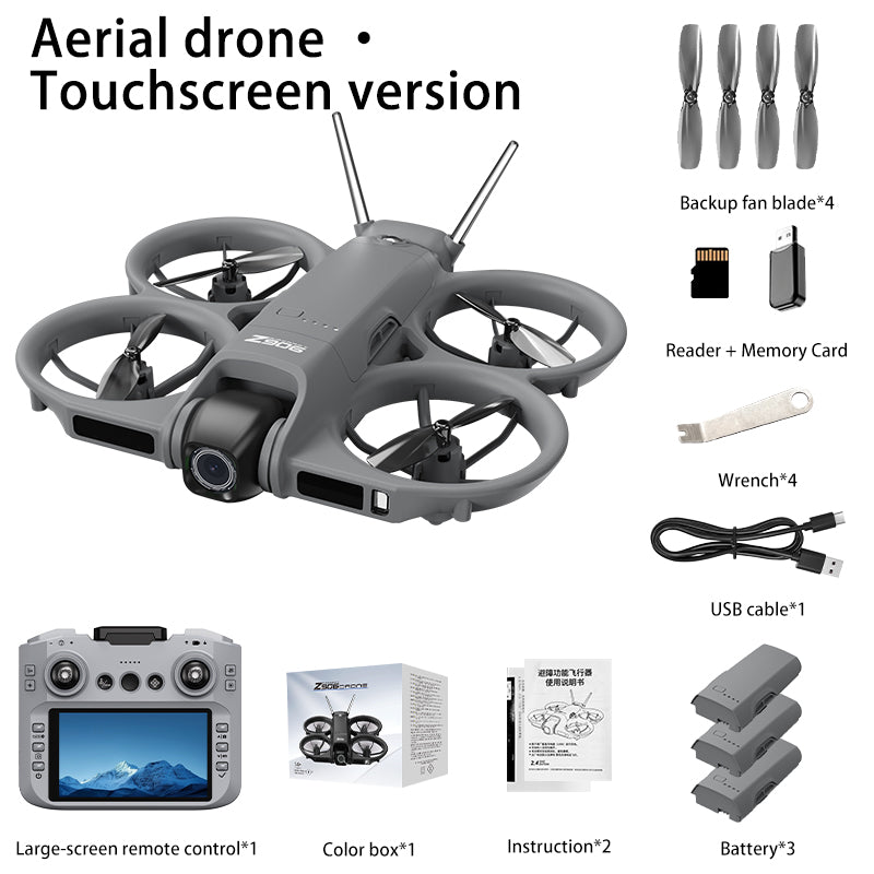 New Z906 professional drone aerial photography dual camera electric dimming flow obstacle avoidance aircraft large screen remote control aircraft
