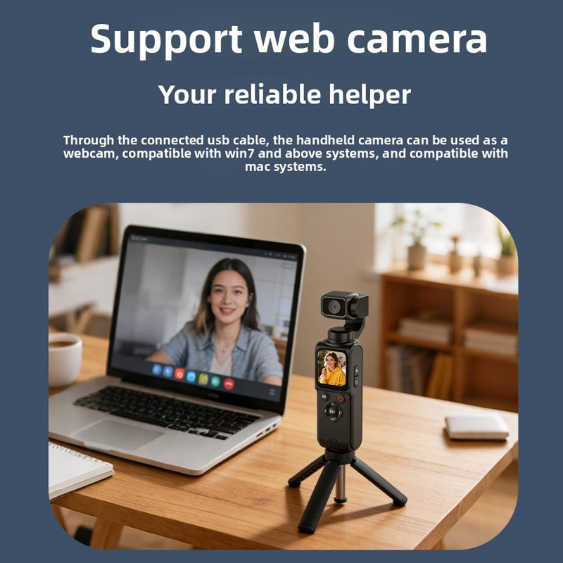 New 4K HD handheld action camera,outdoor pocket gimbal camera, travelhandheld vlog camera