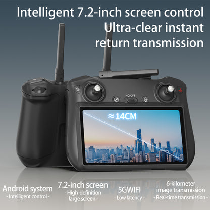 New S800 three-axis gimbal anti shake aerial drone GPS tracking touch screen remote control long endurance high-definition dual cameras outdoor professional shooting video 10 kilometers image transmission 5500mAh large capacity battery aircraft