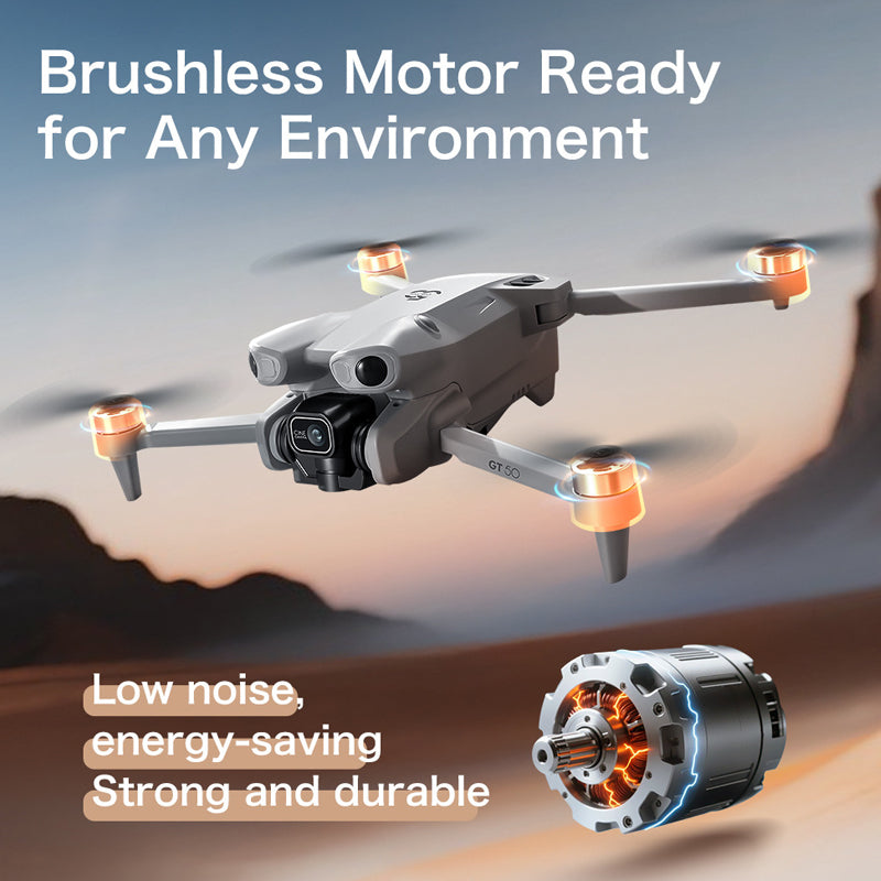 2026 New 4.3-inch Large Screen GT50 Aerial Drone Brushless Motor Four Axis Mini Aircraft Fixed Altitude Aircraft
