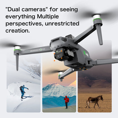 ZH8 drone remote control with screen aerial photography, brushless obstacle avoidance, airdrop quadcopter with long-lasting endurance, intelligent obstacle avoidance, high air pressure, counterclockwise rotation, gesture photography