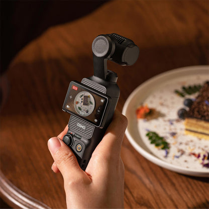 Osmo Pocket 3，Vlogging camera with1-inch CMOS and4K/120fps video, 3-axisstabilization, fast focus,facial/object tracking,2-inch rotatabletouchscreen, smallcamera forphotography,multifunctional