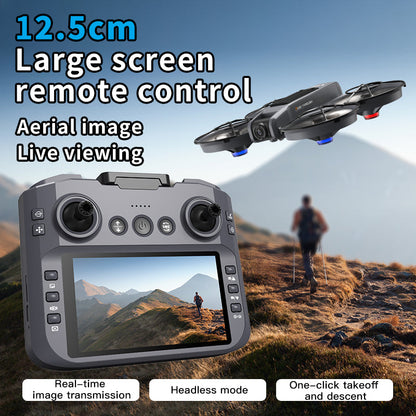 New X226 drone crossing with screen, no need for mobile phone, aerial photography, high-definition professional camera, optical flow, brushless multifunction