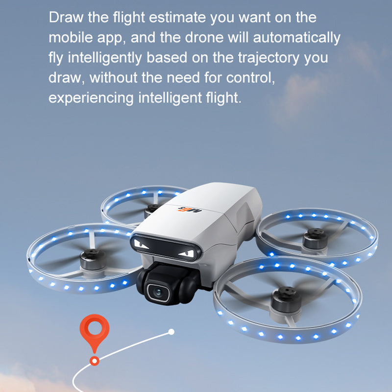 M6S professional drone screen control aerial photography brushless remote control aircraft dual camera optical flow lighting aircraft
