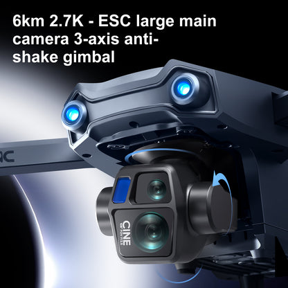 S819 drone with screen remote control drone airdrop brushless motor quadcopter GPS intelligent 360 ° obstacle avoidance three-axis gimbal 6-kilometer flight