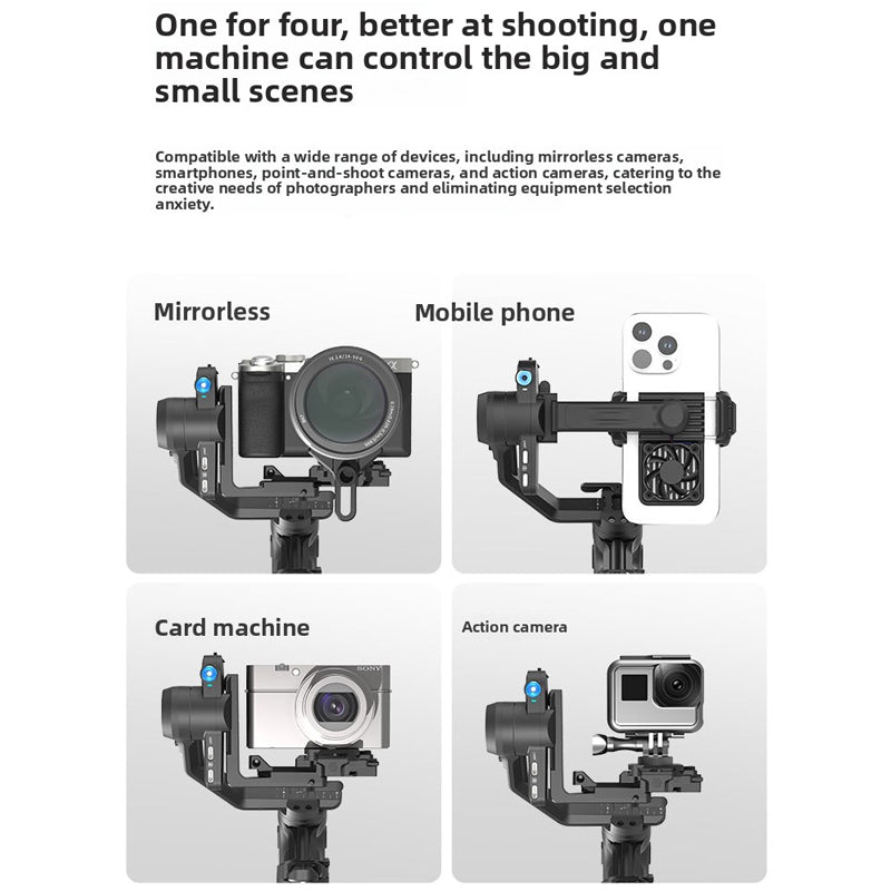 2026 New Scorpion Mini 3 Gimbal Stabilizer 360 Degree Rotation Handheld for Smartphone Camera Video Shooting Professional Multifunctional