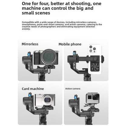 2026 New Scorpion Mini 3 Gimbal Stabilizer 360 Degree Rotation Handheld for Smartphone Camera Video Shooting Professional Multifunctional