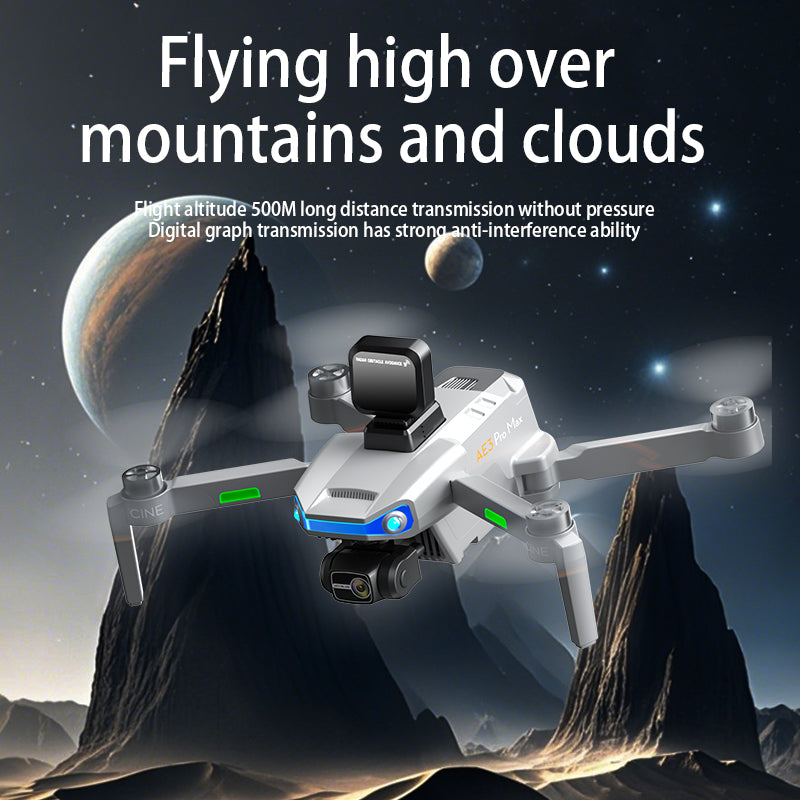 AE3 screen control 360 ° radar obstacle avoidance GPS automatic return unmanned aerial vehicle three-axis mechanical self stabilizing pan tilt zoom anti shake high-definition professional aerial photography electrically adjustable camera aircraft
