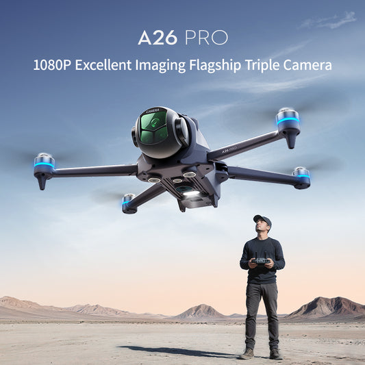 A26PRO brushless GPS automatic return high-definition aerial photography drone professional level quadcopter intelligent obstacle avoidance 4.5-inch large screen remote control 180 degree electrically adjustable lens