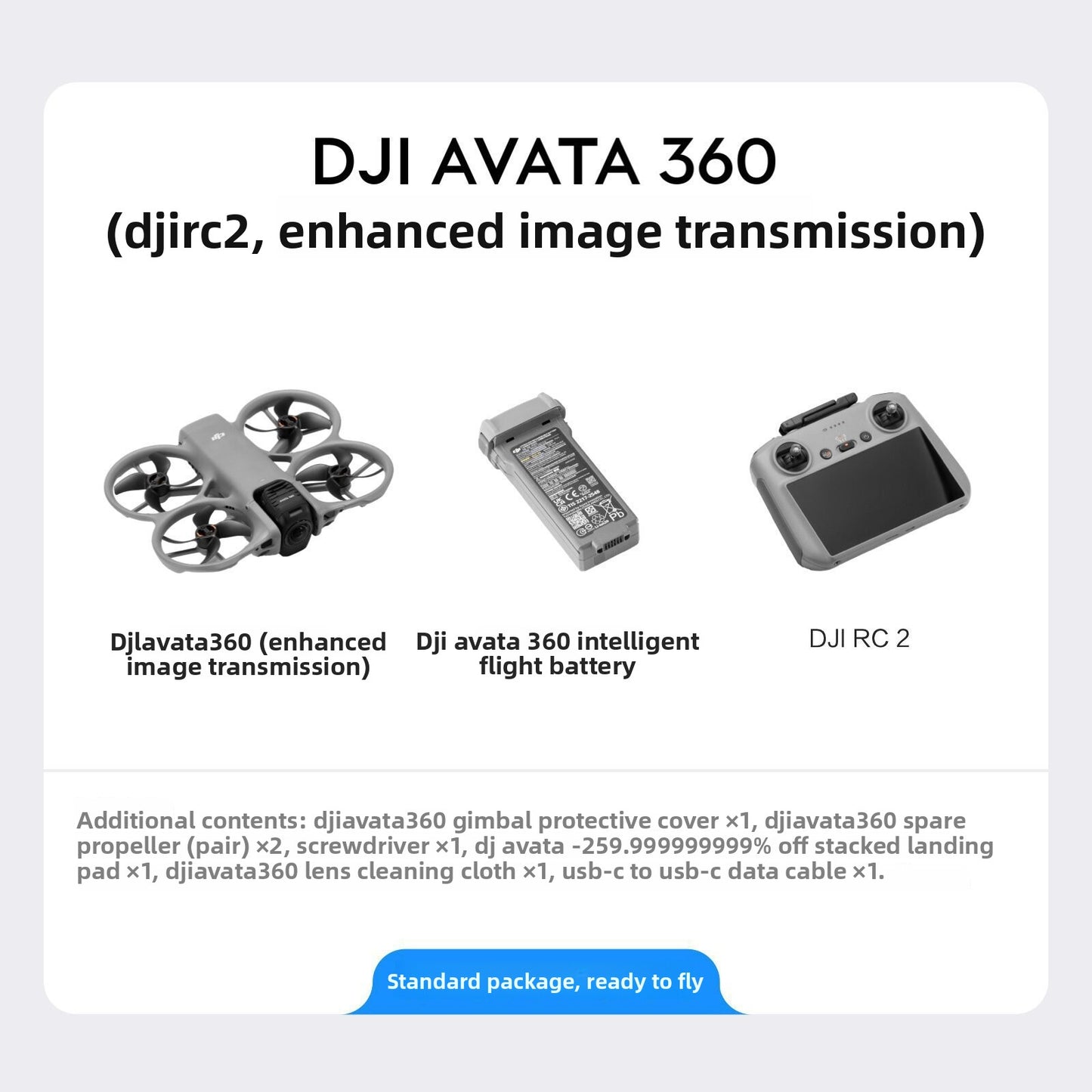 Avata360 (Remote Control 2), a 1-inch 8K 360 ° aerial drone designed for FPV and aerial photography, equipped with a propeller guard. Equipped with a built-in screen remote control 2, it achieves precise control and multifunctionality